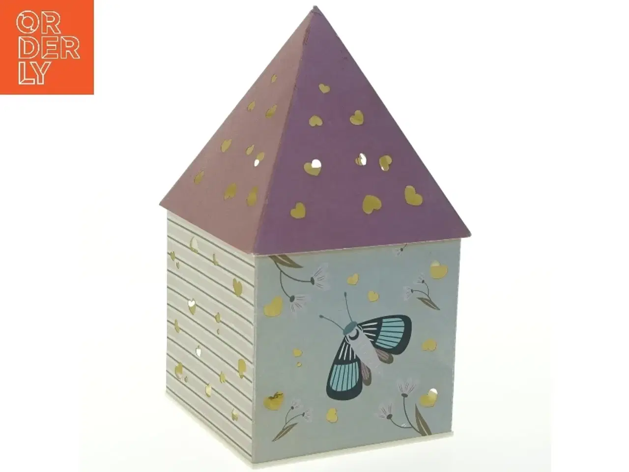 Billede 1 - Dekorativ husformet lampe med batteri fra Nimo (str. 20x11x11 cm)