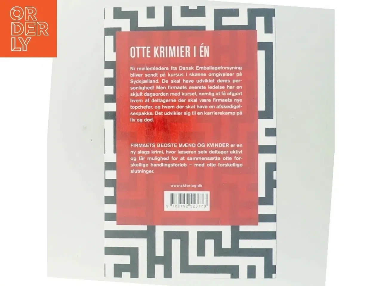Billede 3 - Firmaets bedste mænd og kvinder : en labyrintkrimi af Gretelise Holm (f. 1946) (Bog)