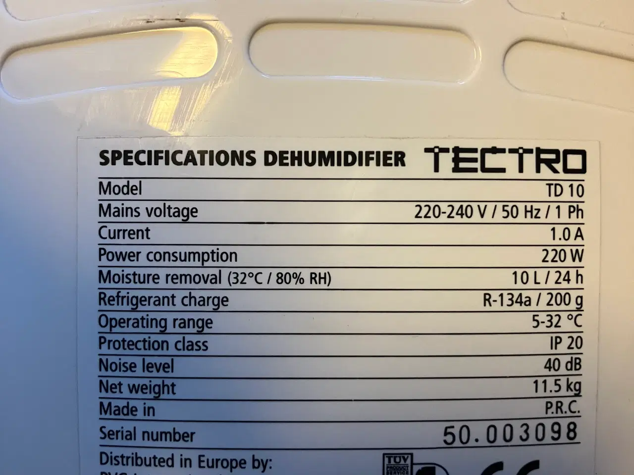 Billede 1 - Affugter