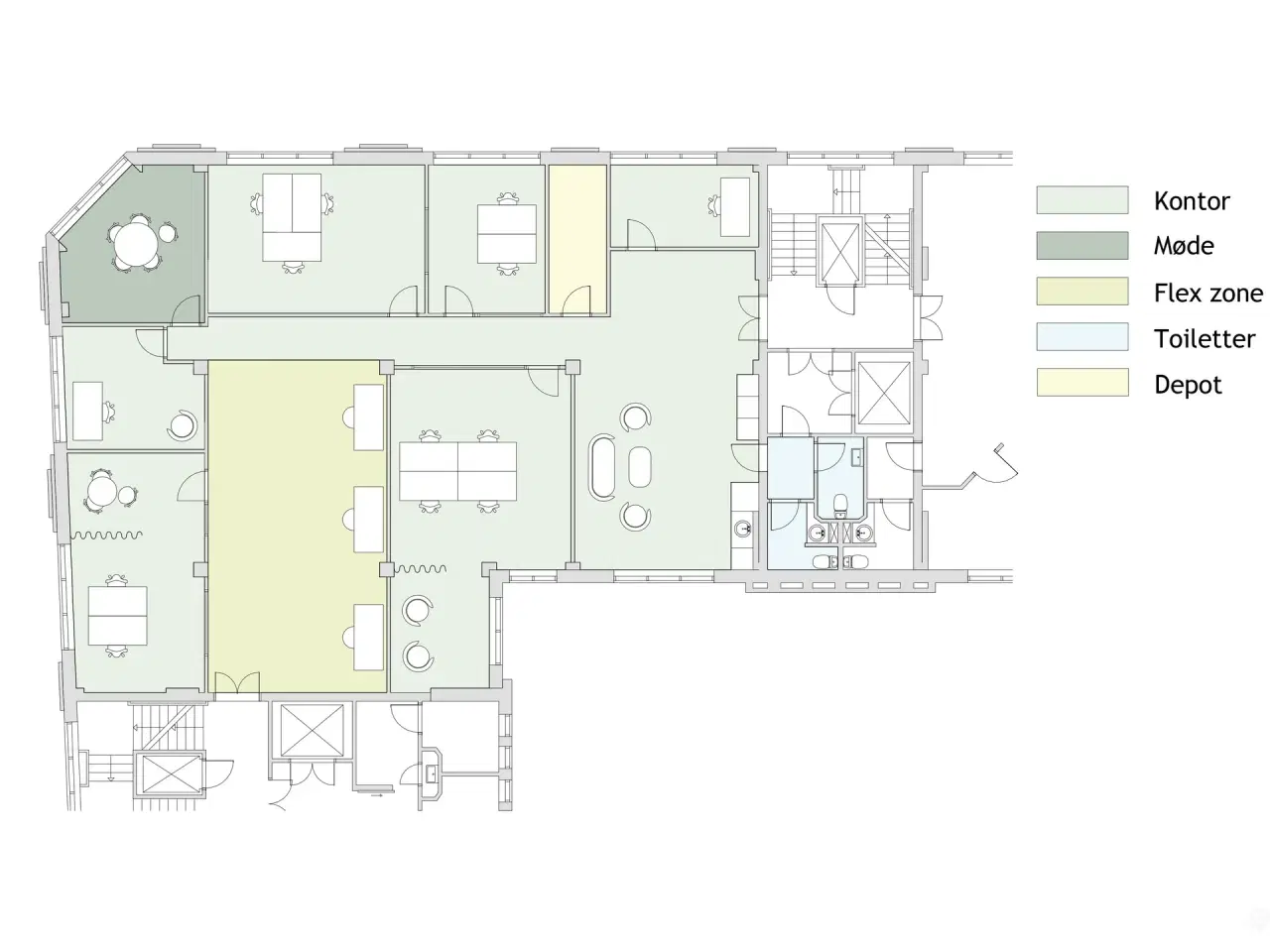 Billede 14 - Eksklusivt kontormiljø i ikonisk ejendom med fælles kantine - lige ved Kongens Have