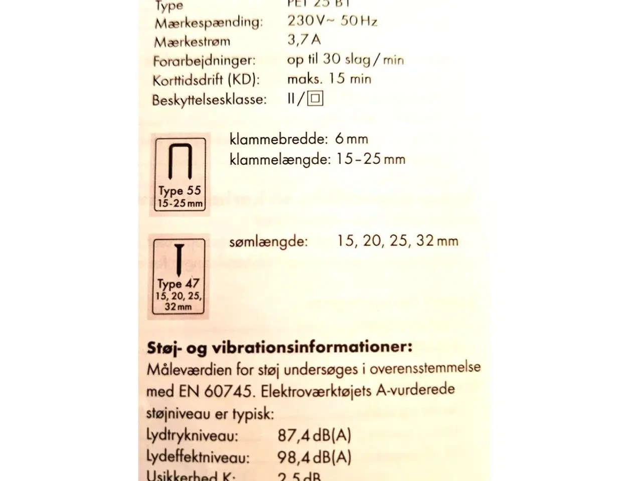 Billede 6 - el hæfteklamme og sømpistol 