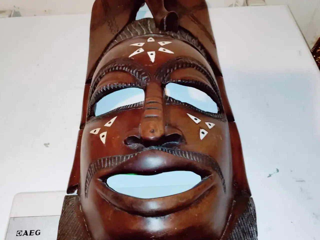 Billede 2 - super flot stor afrikansk maske