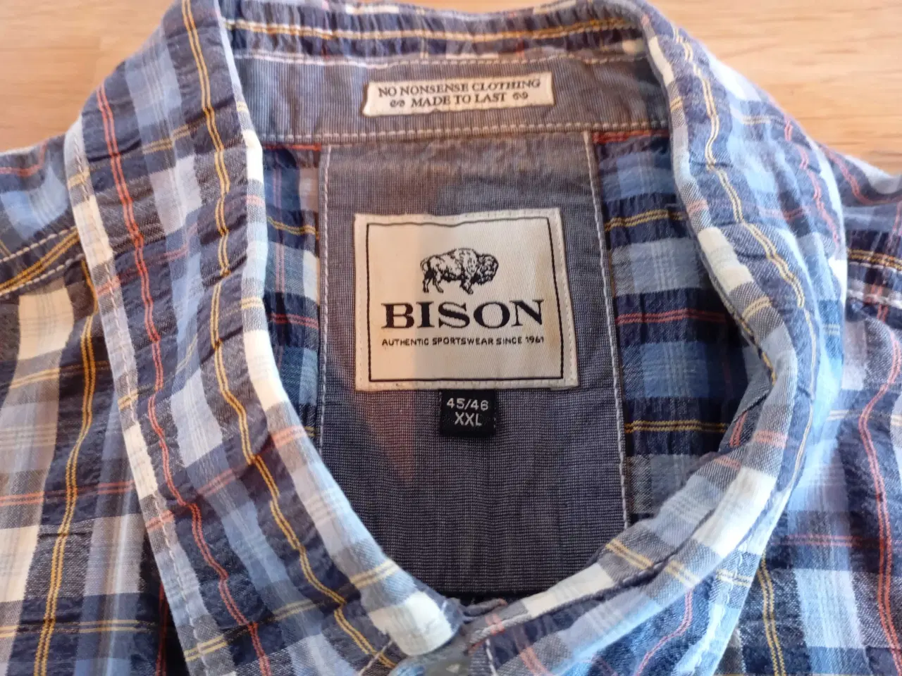 Billede 5 - Bison kortærmet skjorte. XXL