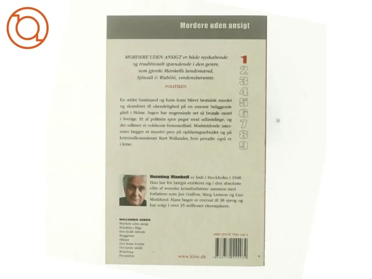 Billede 5 - Mordere uden ansigt af Henning Mankell (Bog)