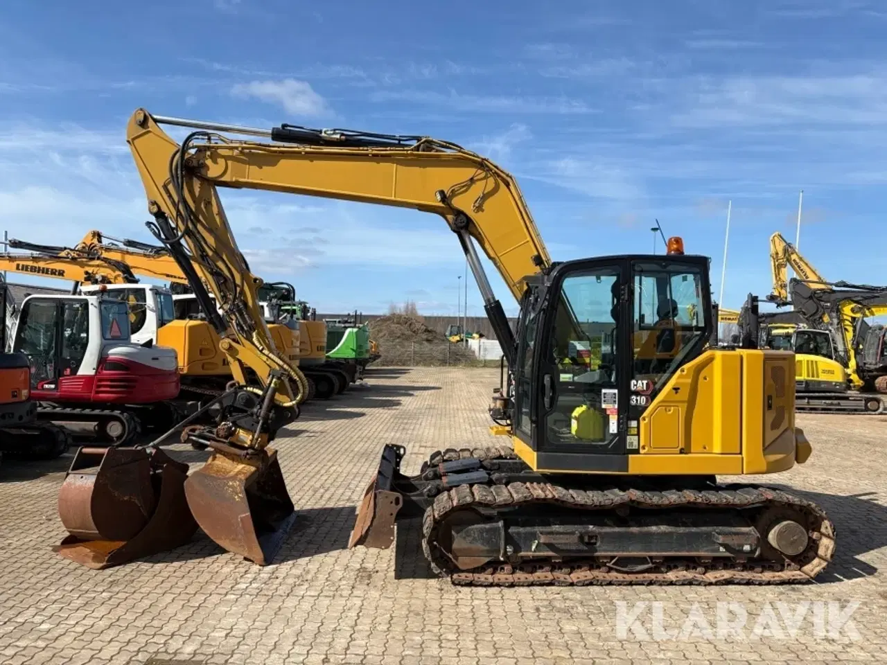 Billede 2 - Gravemaskine CAT 310 med GPS & skovle