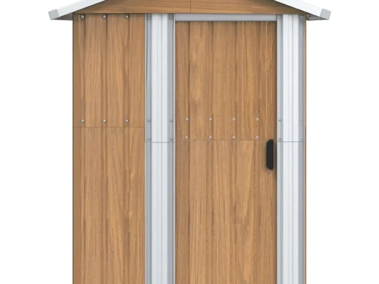 Billede 3 - Haveskur brun 126x97,5x177 cm galvaniseret stål