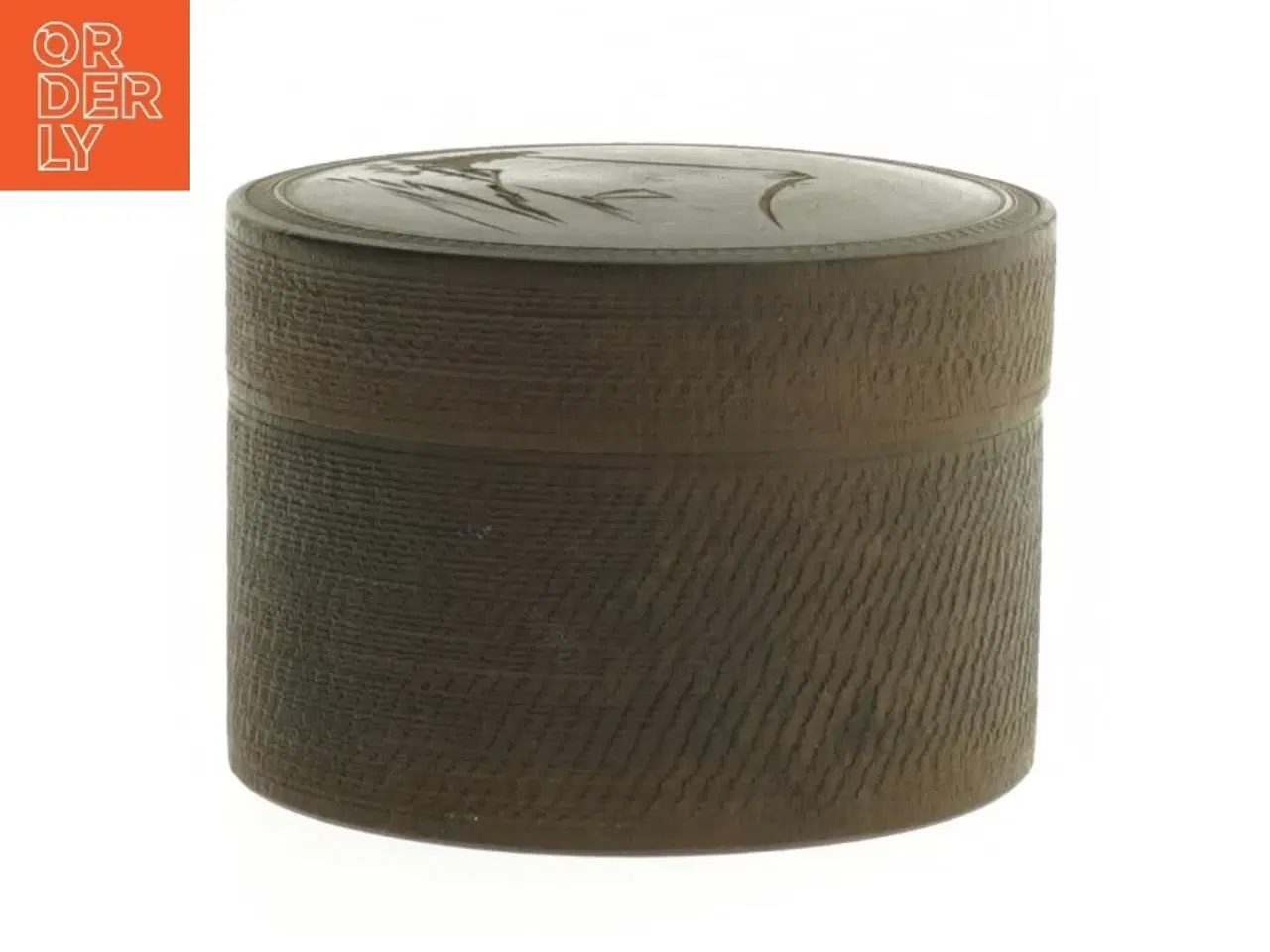 Billede 4 - Japansk Teak 1920er bordskåner sæt i æske (str. Ø 8,5 cm)