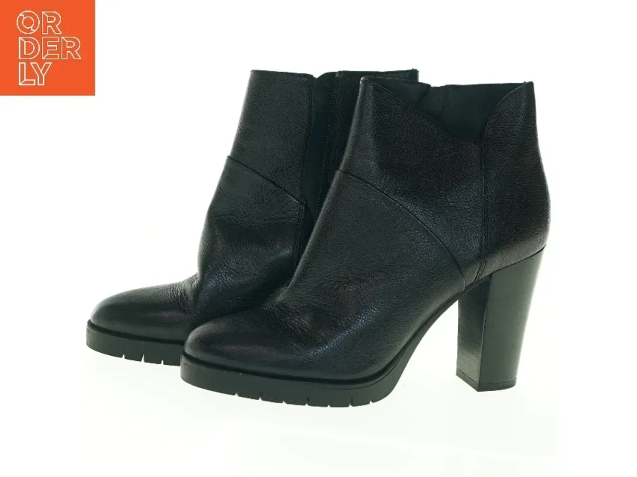 Billede 6 - Sort ankelstøvle med blokhæl fra Bruno Premi (str. 37 )
