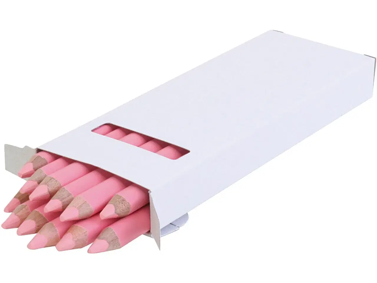 Billede 1 - edu Kraftige Farveblyanter, tykkelse 10 mm, mine 6,25 mm, rosa, 12 stk./ 1 pk.