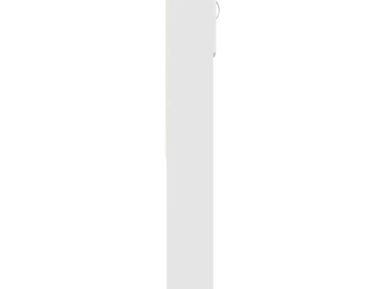 Billede 7 - Vaskemaskineskab 64x24x190 cm konstrueret træ hvid