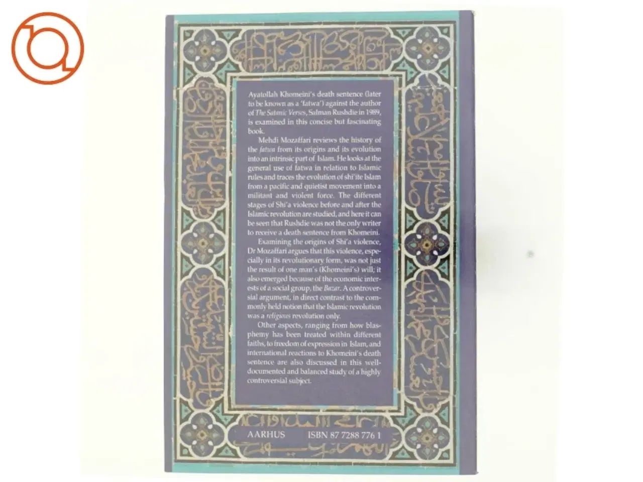 Billede 3 - Fatwa. Violence and Discourtesy af Mehdi Mozaffari (bog)