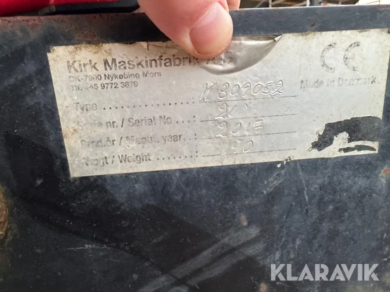 Billede 5 - Skovlstativ Kirk 21 til dozerblad