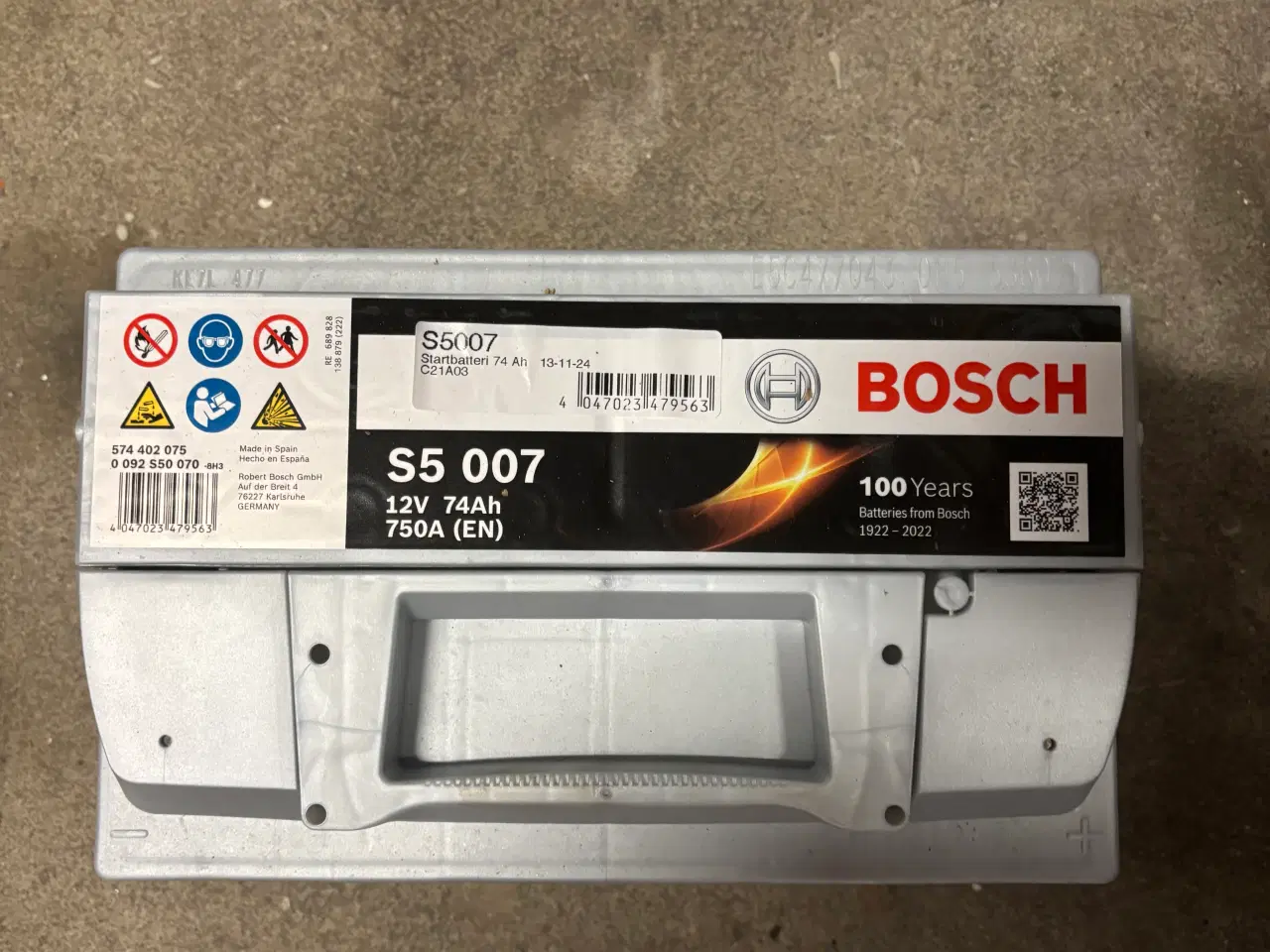 Billede 1 - Bosch 12v 74Ah batteri