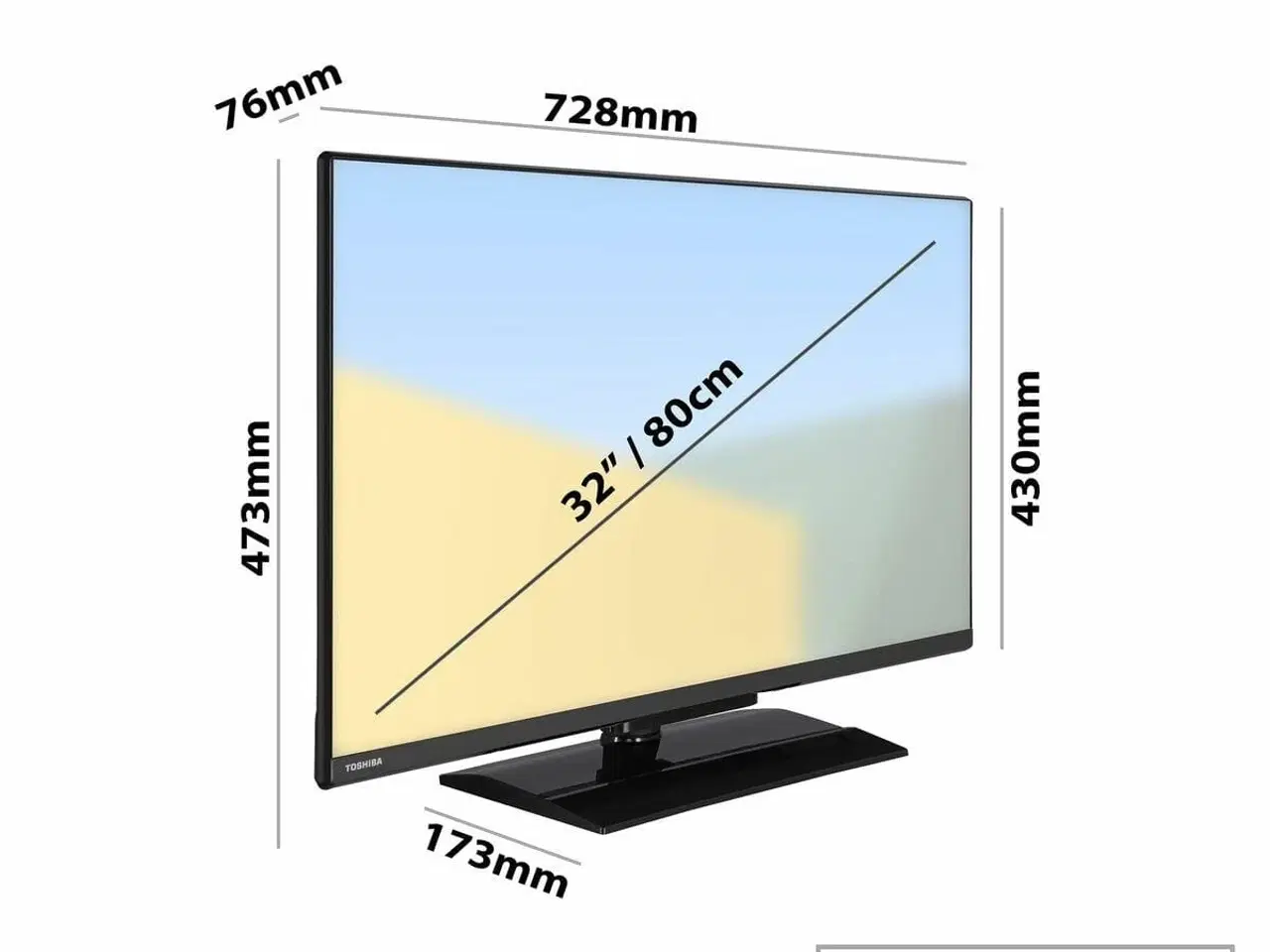 Billede 4 - Smart TV Toshiba 32WV3E63DG HD 32" LED