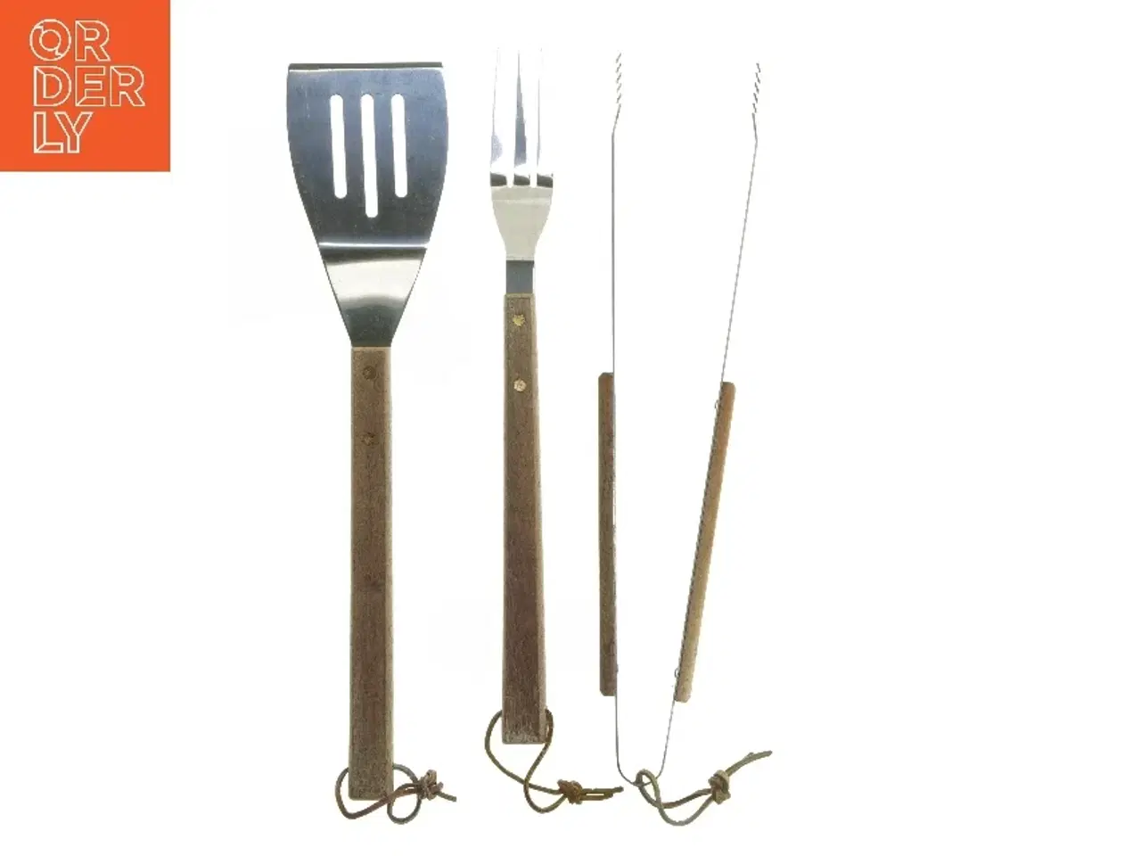 Billede 1 - Grillredskabssæt med træhåndtag (str. 46 cm)