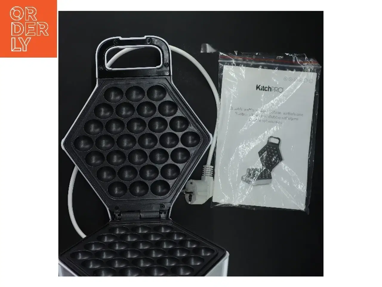 Billede 3 - Vaffeljern til boble vafler fra KitchPRO (str. 28x22 cm)