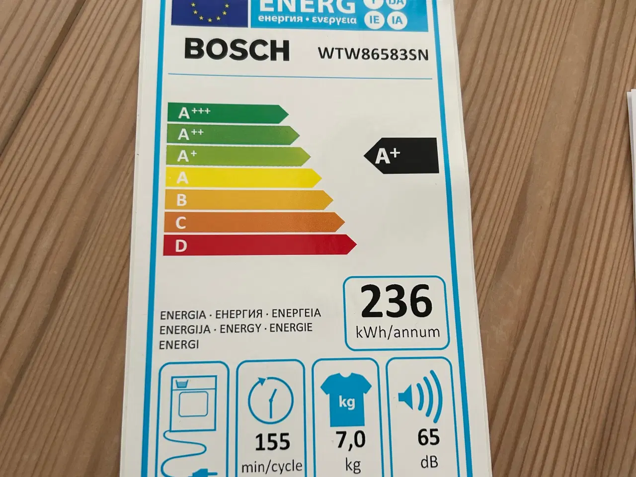 Billede 7 - Bosch kondens tørretumbler 