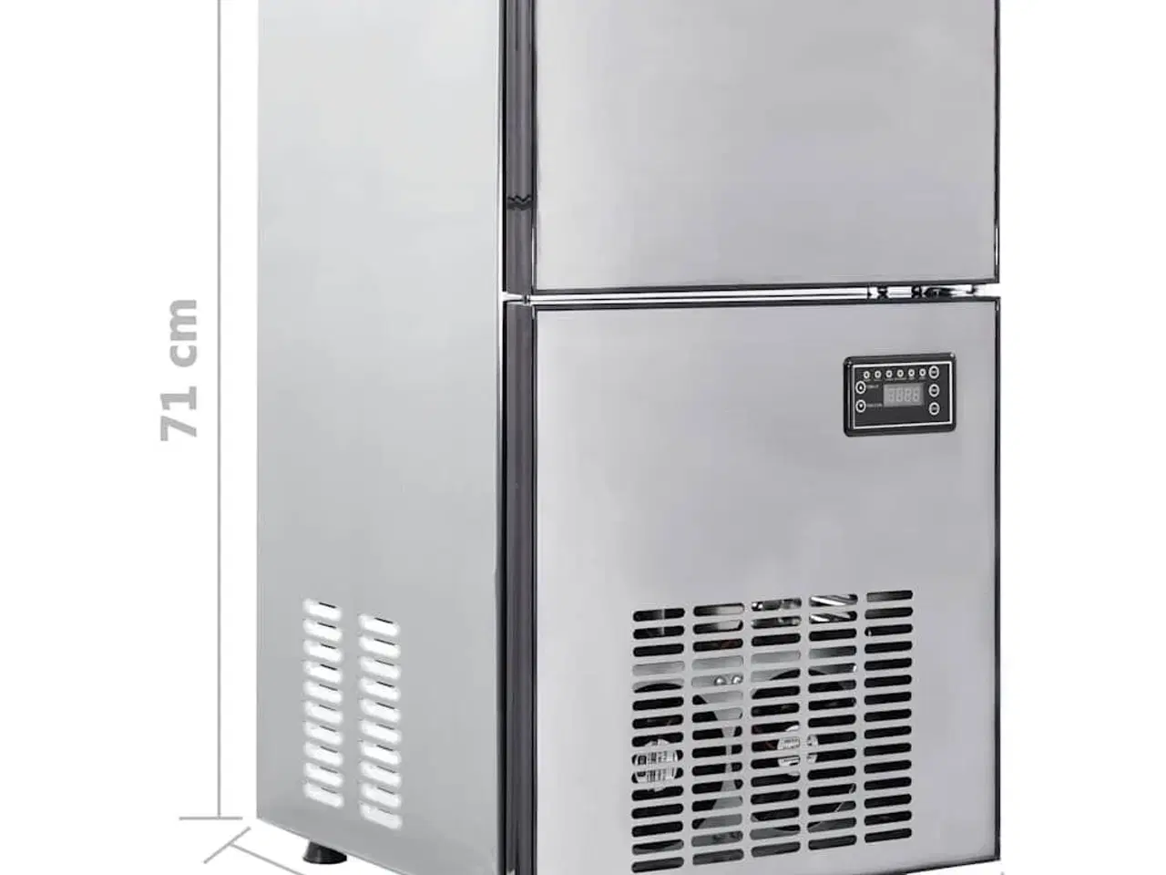 Billede 11 - Isterningmaskine med dør Sølv 43 x 40 x 71 cm Rustfrit stål