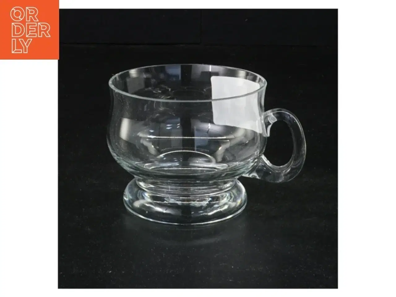 Billede 1 - Gennemsigtig glaskrus (str. 7 x 8 cm)