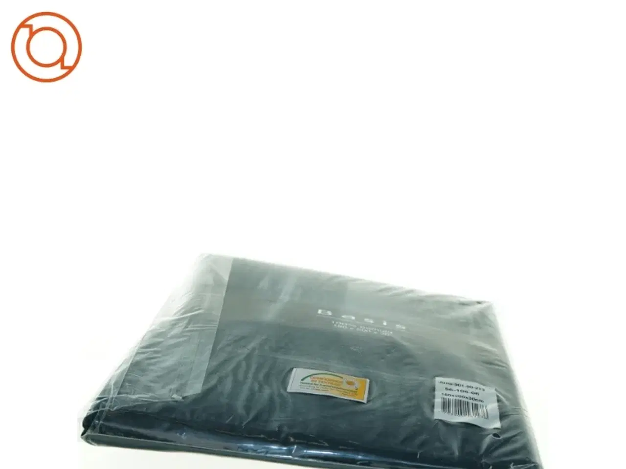 Billede 3 - Sort facon syet lagen (str. 180 x 200 x 30 cm)