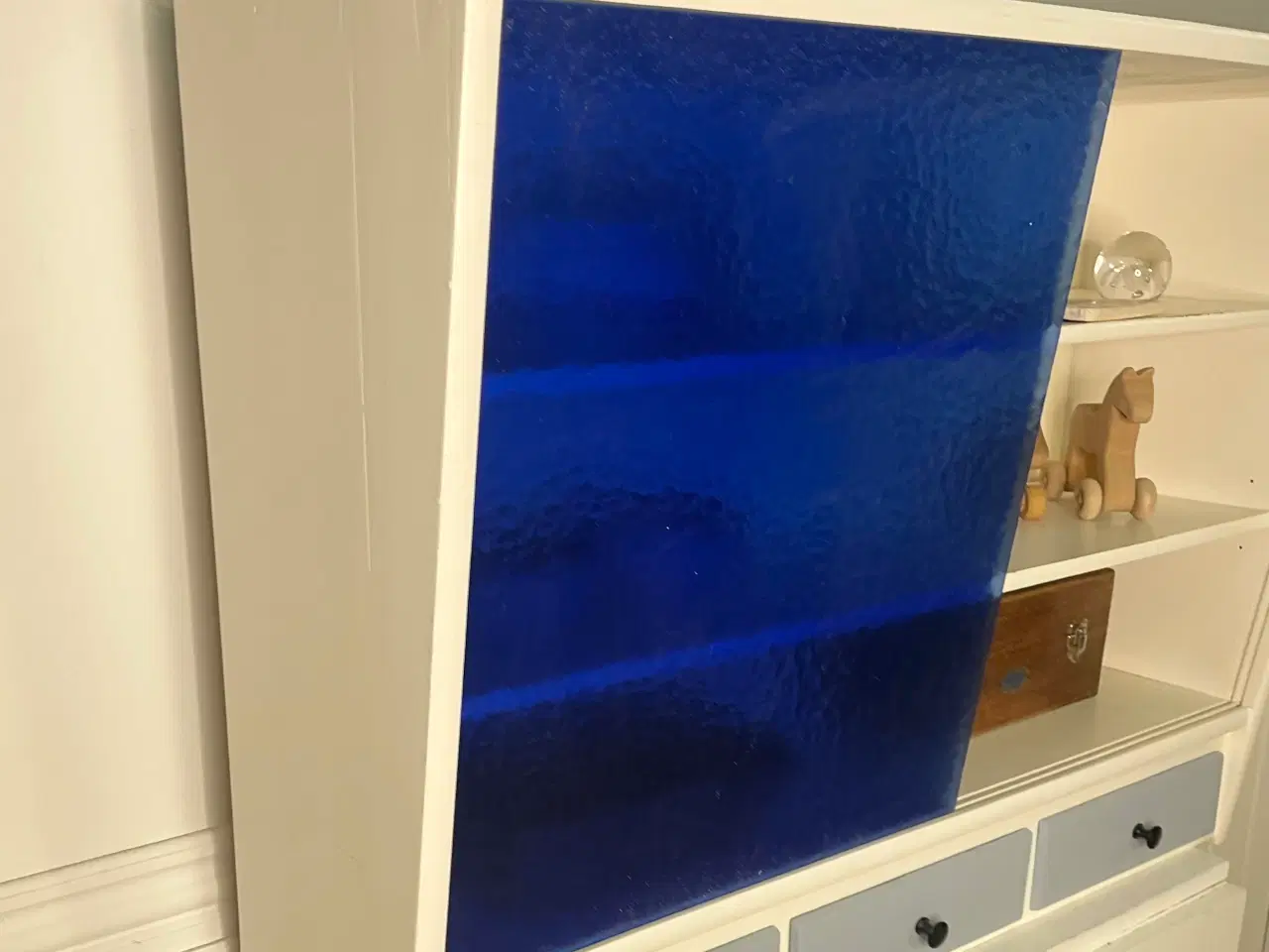 Billede 8 - Københavnerskab med blå glas