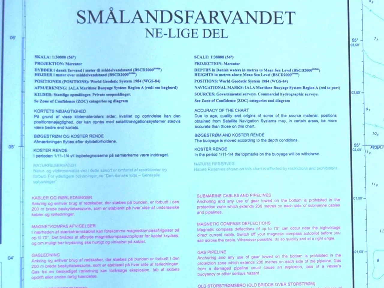 Billede 3 - Dansk Søkort  161 SMÅLANDSFARVANDET Nordøstl. del