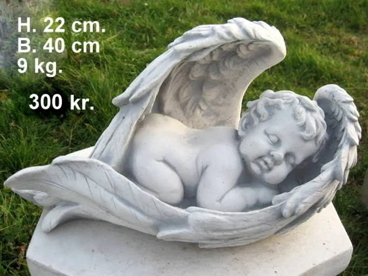 Billede 4 - 🕊️👼🌿Havefigurer - Engle i beton – smukke 🕊️👼 