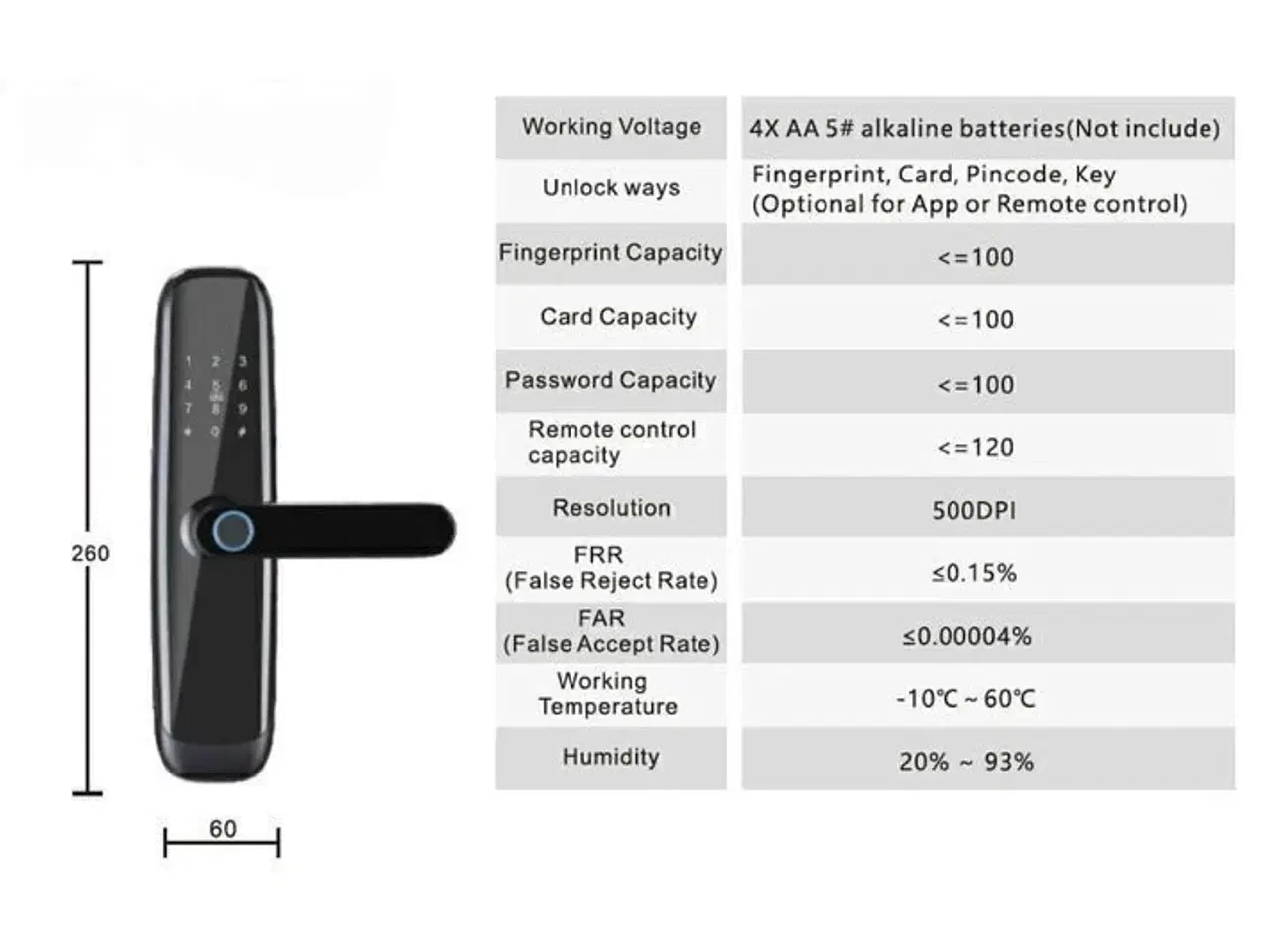 Billede 4 - Smart Lock Fortress ZC08