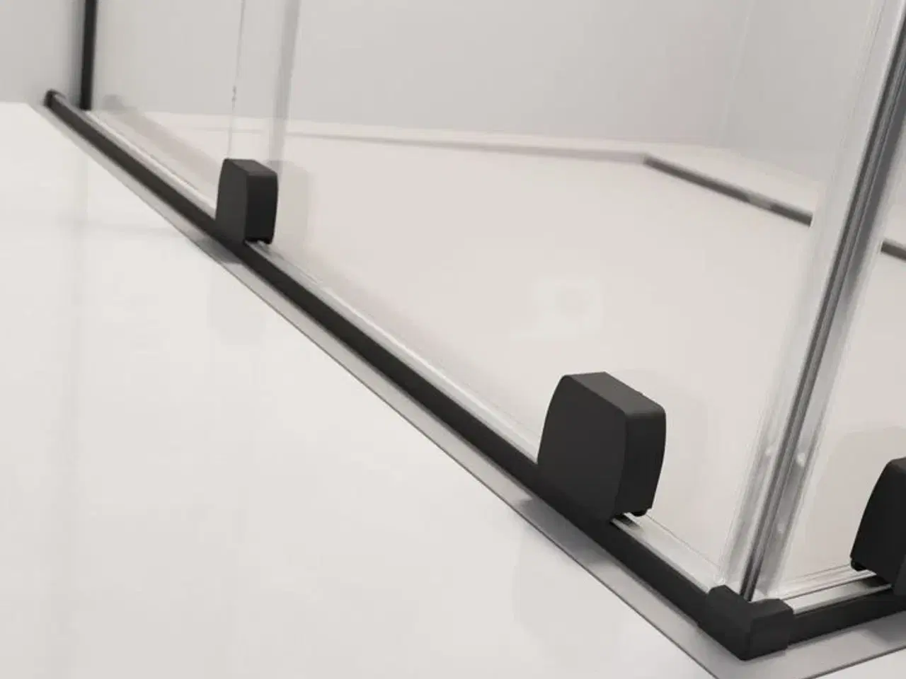 Billede 3 - FJS7210-H Faro 72 Skydedør badekar væg løsning 1000mm sort, ny