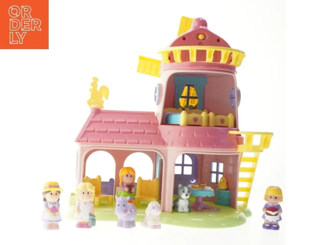 Billede 1 - Legehus med figurer fra Play 2 Learn (str. 35x36 cm)