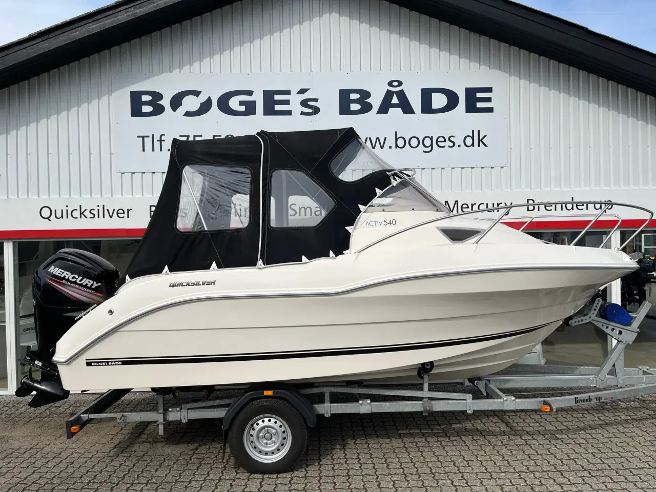Billede 1 - Activ 540 Cruiser med 115 hk Mercury-EFI 4-takt 2,1L og 1500 kg Brenderup bådtrailer - Anvisningss..