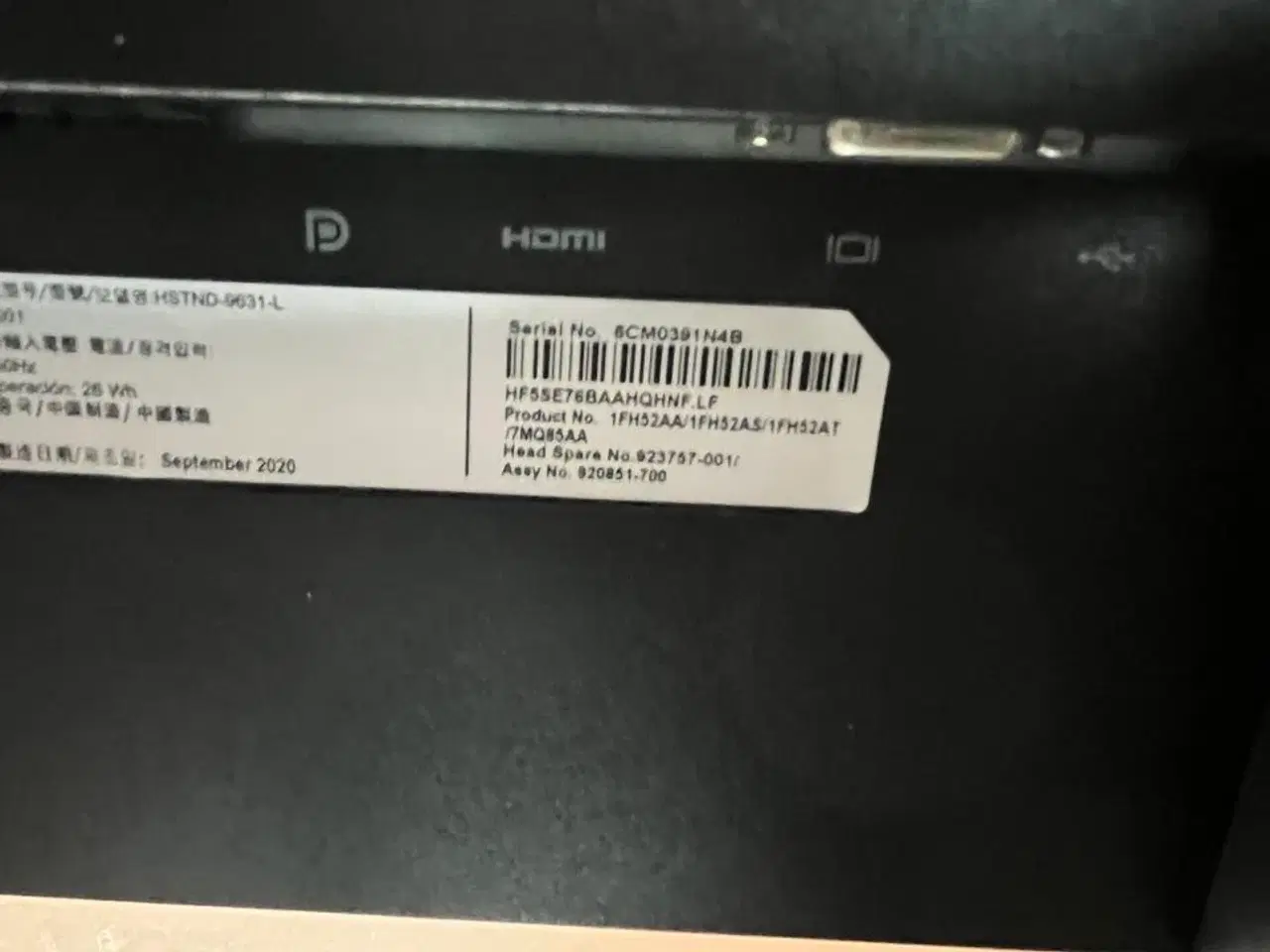 Billede 5 - 2 stk. PC Skærm 27" DELL, 24" HP  + 1 tastatur