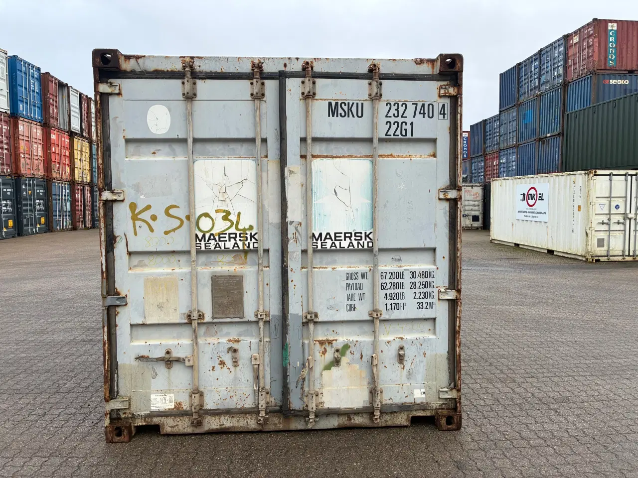 Billede 1 - 20 fods Container- ID: MSKU 232740-4