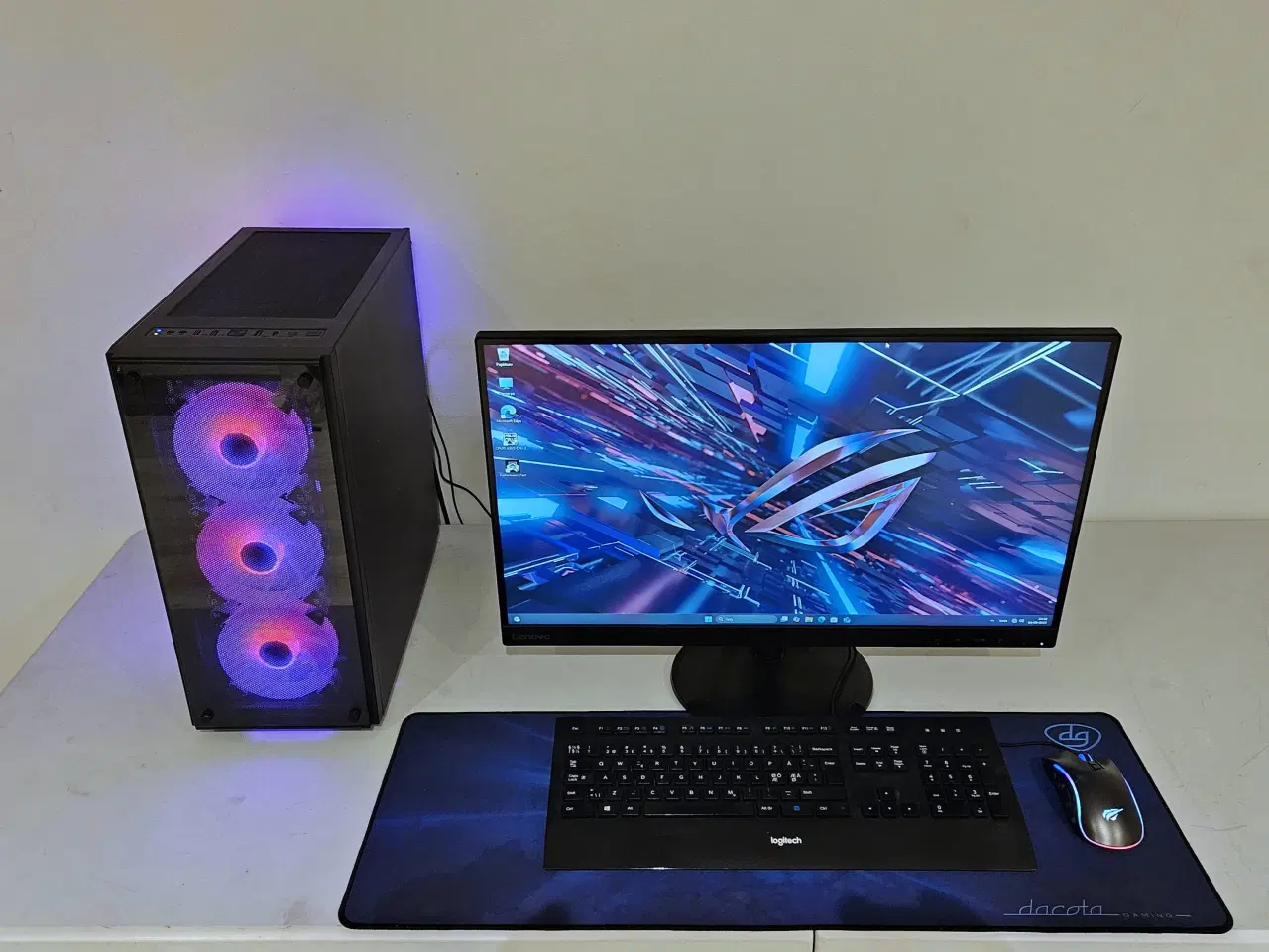 Billede 2 - Intel ARC Gamer Pc + 27" Gamer Skærm