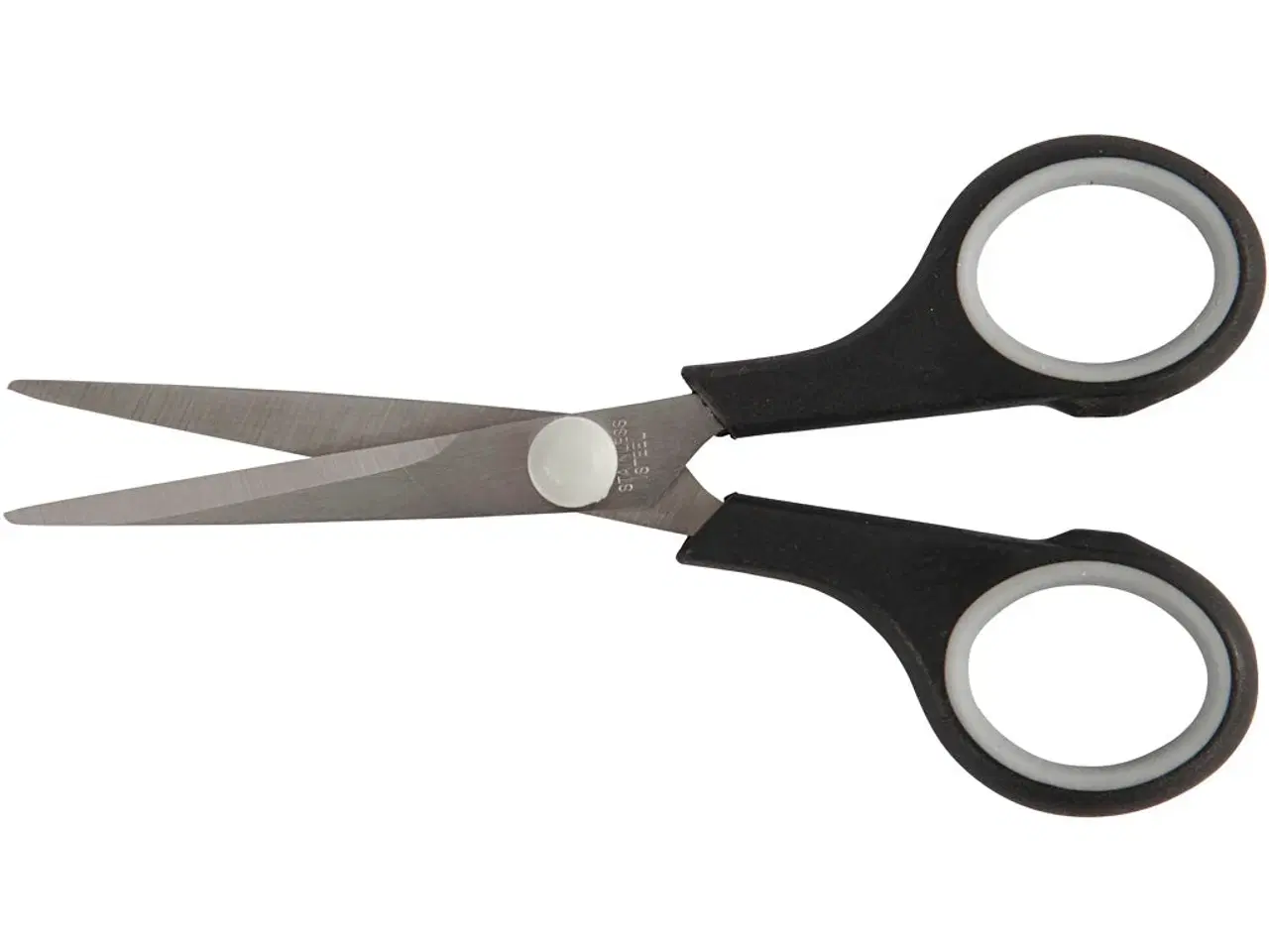 Billede 1 - Børnesaks 14 cm - Ergonomisk Softgrip, 12 stk.