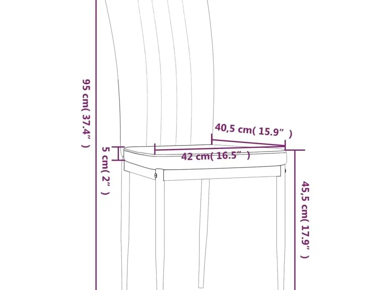 Billede 9 - Spisebordsstole 4 stk. velour mørkegrøn