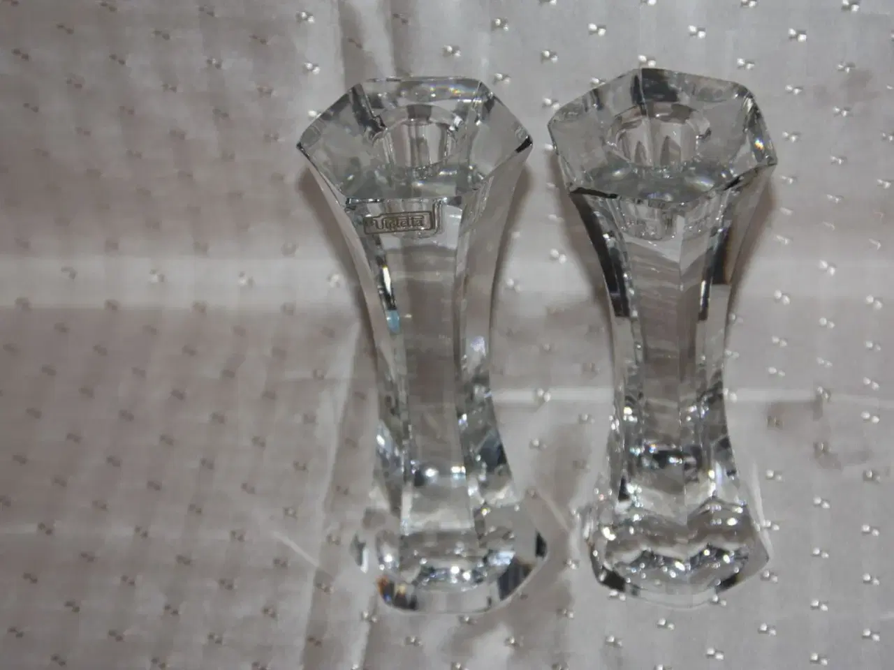 Billede 2 - Glas lysestager H.: 19,5 cm Violetta
