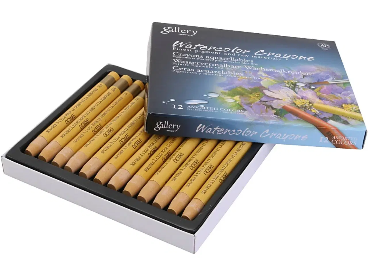 Billede 1 - Gallery Akvarel Gul Okker - 12 stk. Kridt
