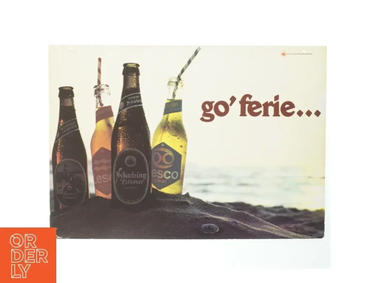 Billede 2 - Vintage Reklameplakat med ølflasker (str. 60x42 cm)