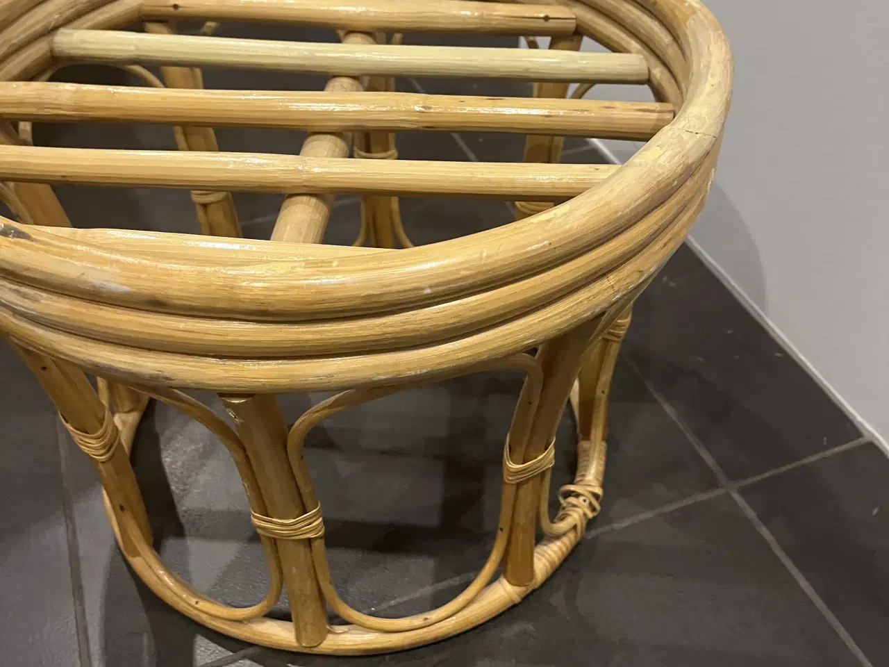 Billede 4 - Bambus skammel med pude