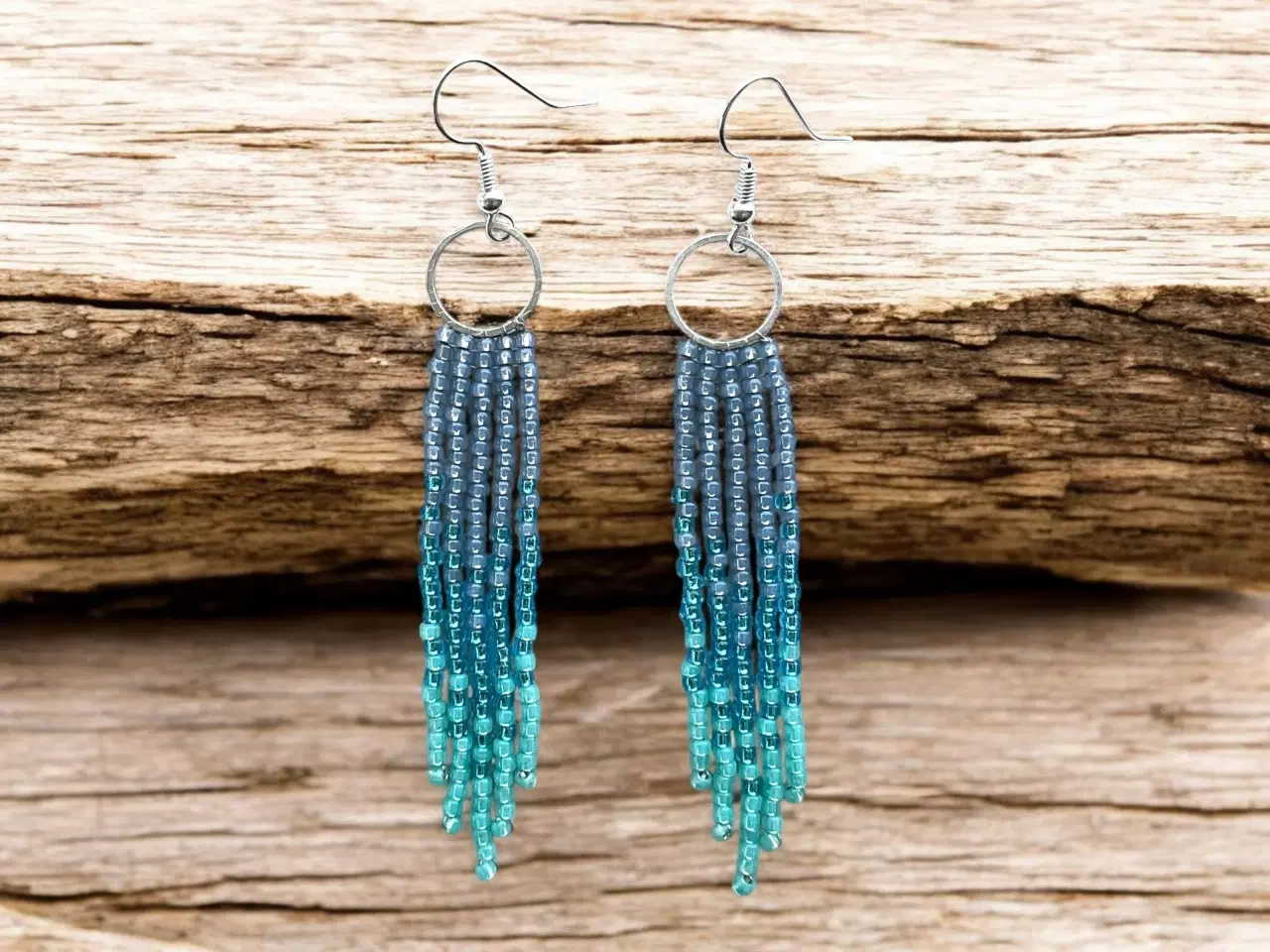 Billede 1 - Grønlandske perle øreringe