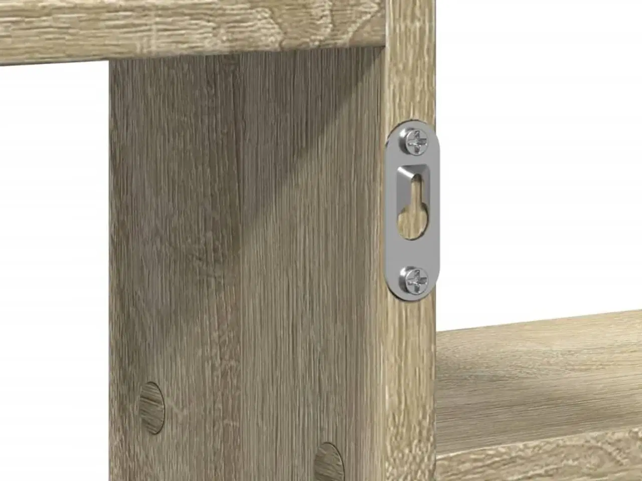 Billede 9 - Væghylde 104x15x49 cm konstrueret træ sonoma-eg