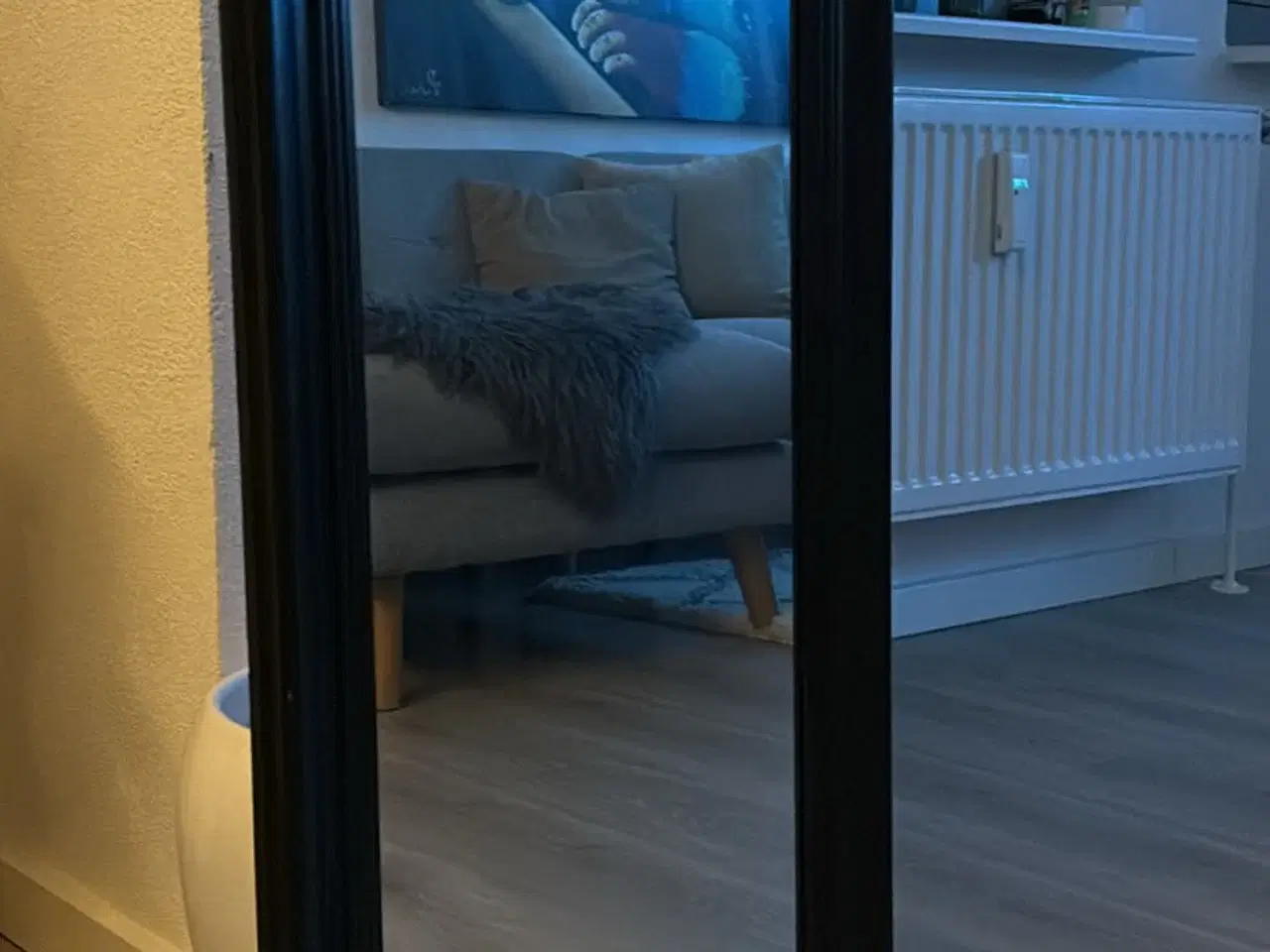 Billede 1 - Aflangt spejl på væggen der