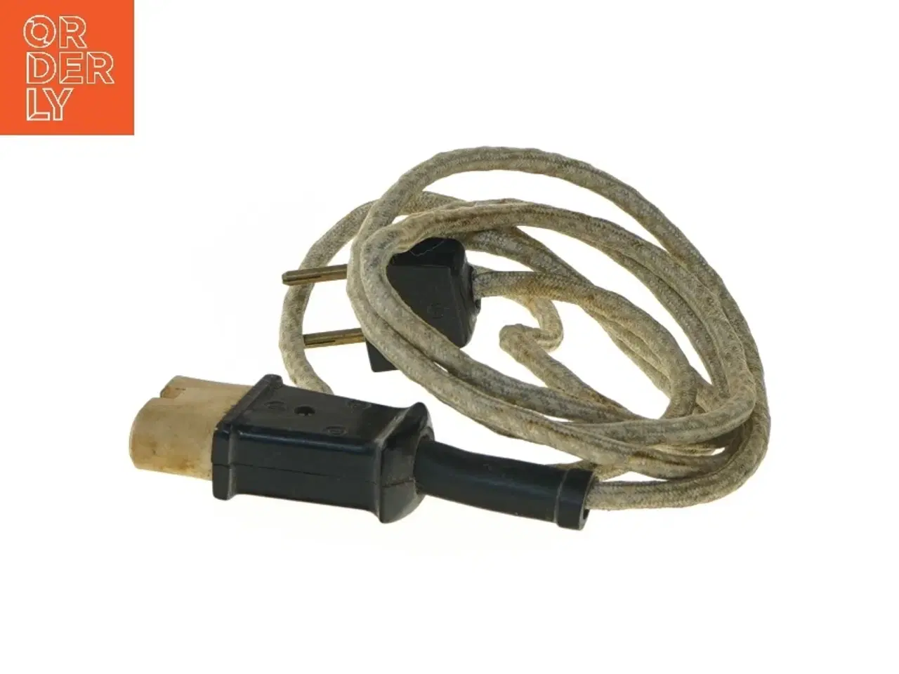 Billede 4 - Gammeldags to-benet stik med stofledning (str. 200 cm)