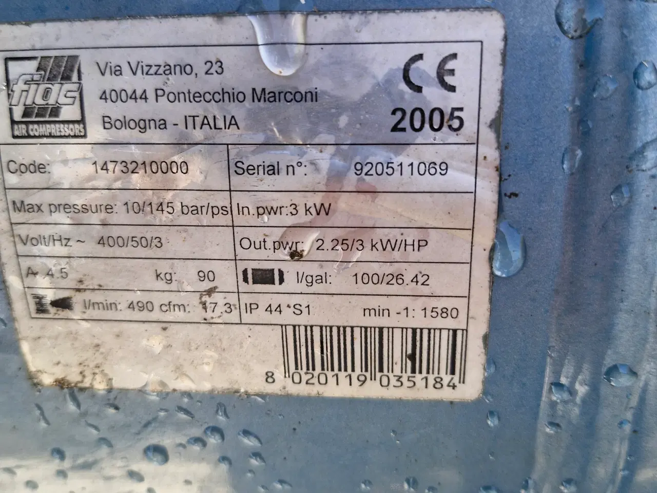 Billede 3 - Kompressor 100 liter/ 3 hk