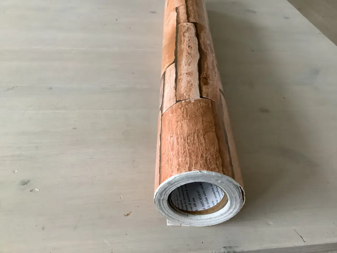 Billede 1 - Dekorationsfolie Stenlook rulle brun