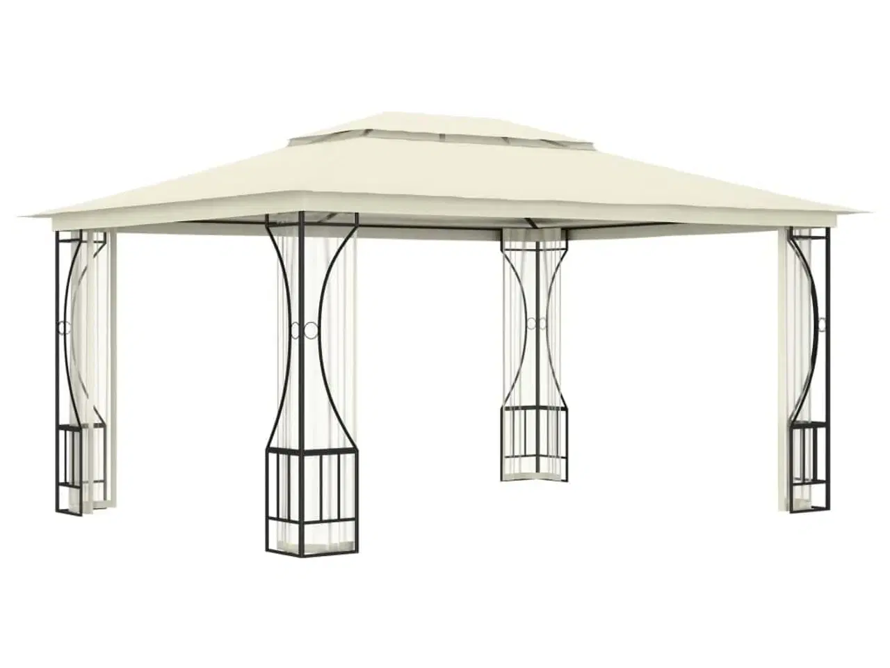 Billede 5 - Pavillon med net 300x400x265 cm cremefarvet