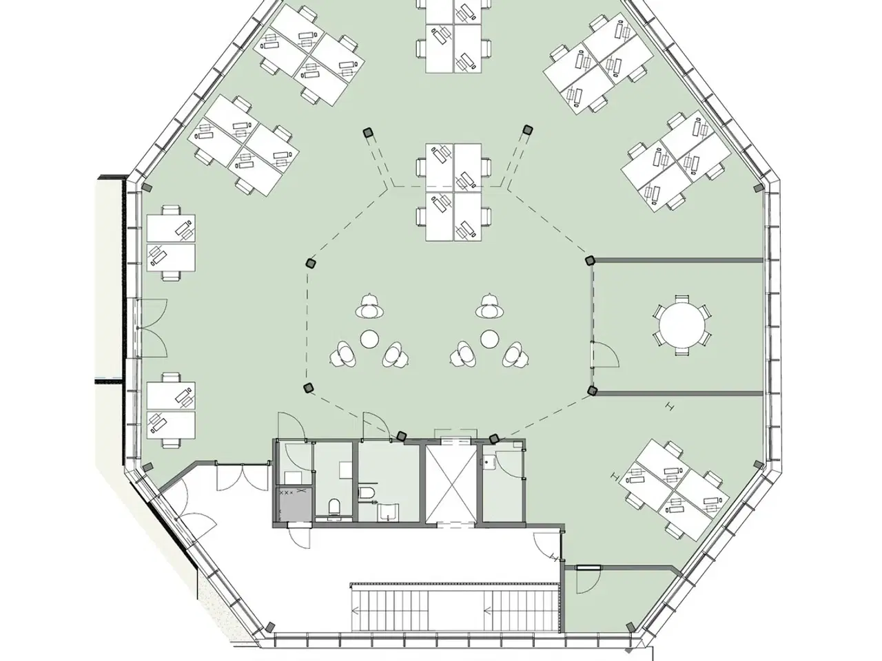 Billede 6 - Lyst og karakterfuldt kontor med havneudsigt