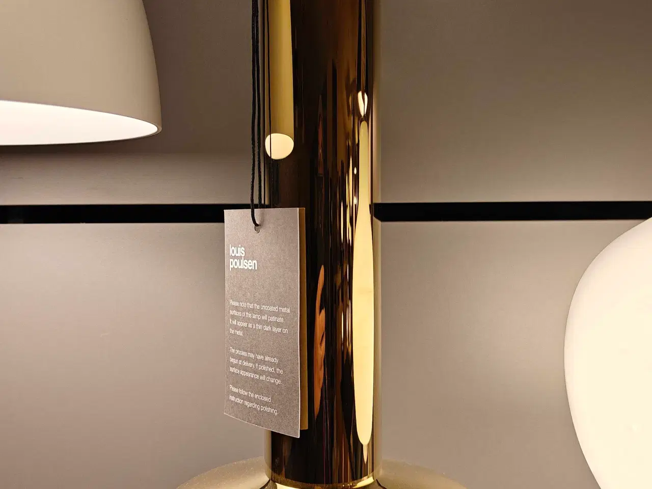 Billede 1 - VL 56 pendel poleret messing