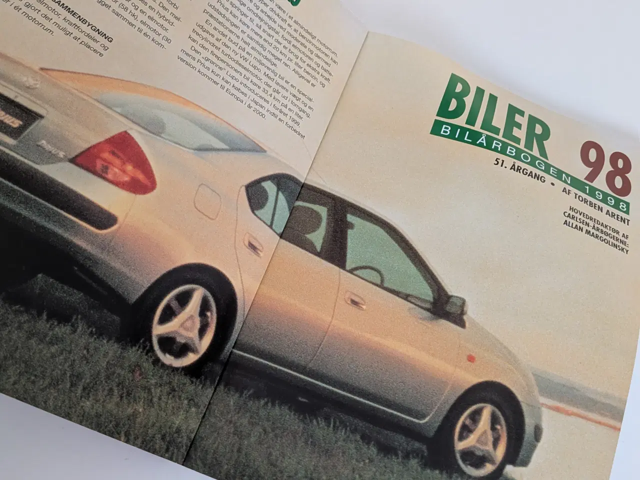 Billede 2 - BILÅRBOG 1998  MED ALLE DATA - FREMTRÆDER UBRUGT !